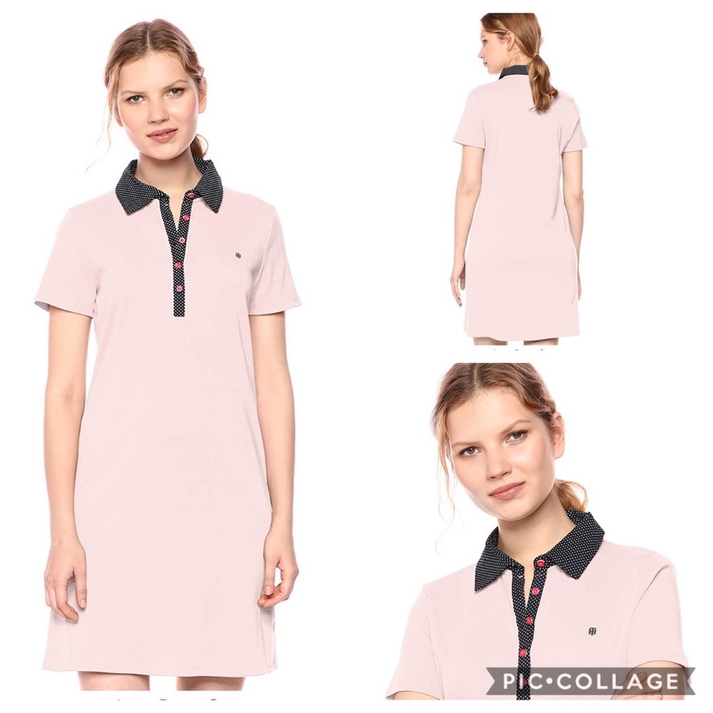 Tommy Hilfiger polo dress with polka dot collar